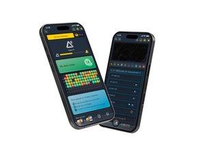 Illustration de deux téléphone sur lesquels apparait la nouvelle application de AWAKEN